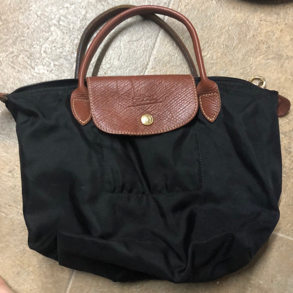 Small long champ purse black used